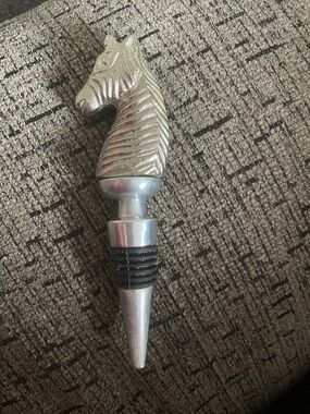 Godlinger Zebra Wine Stopper Silver Art Co.